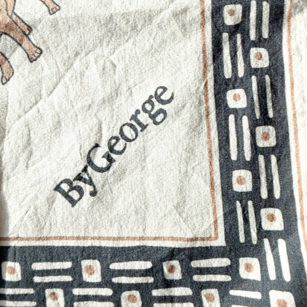 Dog Custom print by Mishka Westell Austin Texas birthday 45 years ByGeorge Scarf - Picture 4 of 9